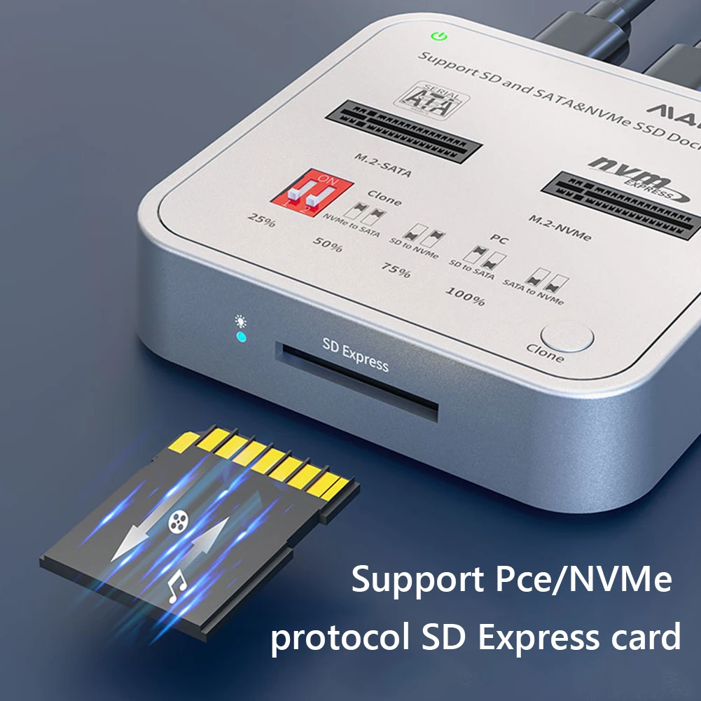 - MAIWO K3016CL SSD Secure Digital Express  USB C  NVMe SATA M.2 7, 1 7, 0