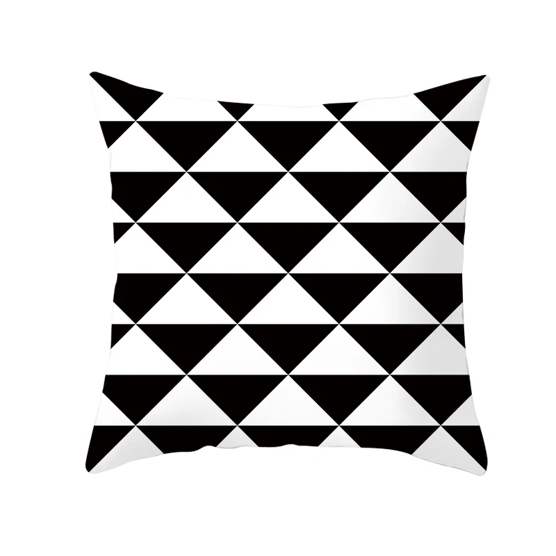 Black and white diamond pillow case home decor 45*45 cm cushion cover microfiber soft comfort holiday gift | Дом и сад