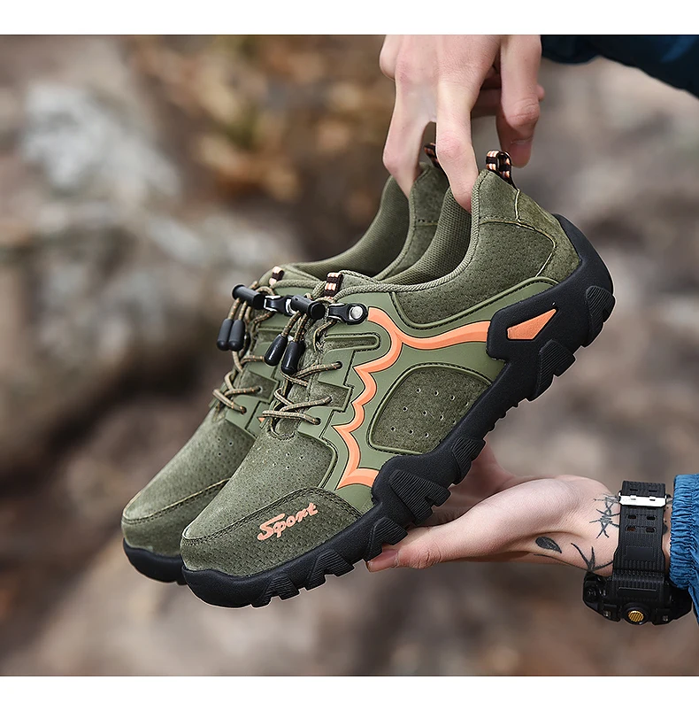 Size38-48 уличные спортивные походные ботинки износостойкие треккинговые кроссовки из натуральной кожи Верхняя Удобная прогулочная обувь для мужчин