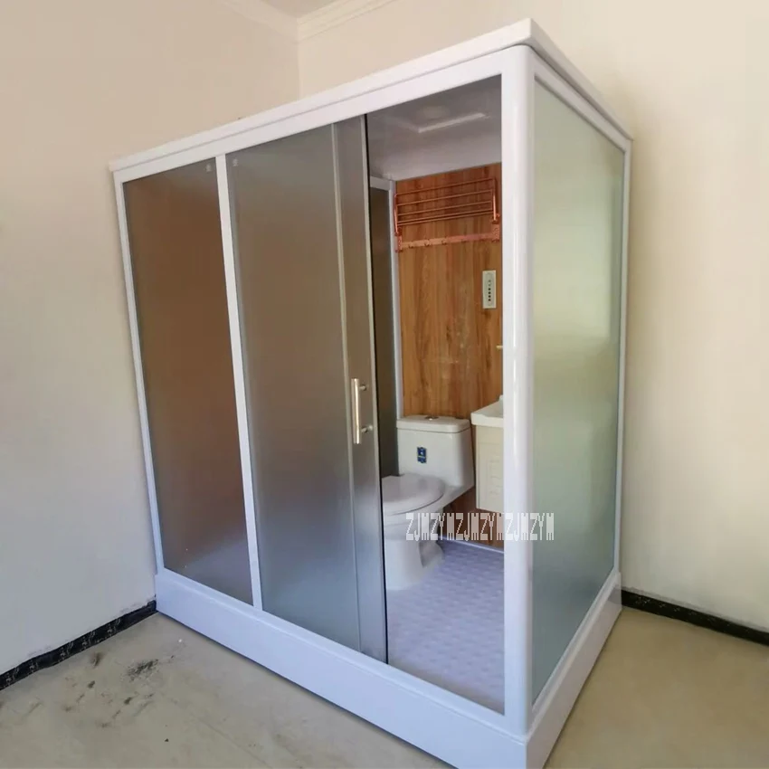 

Душевые кабины 809F, отделение для сухого и мокрого дюйма, встраиваемые душевые кабины из закаленного стекла с туалетом, 220 В, 10 Вт