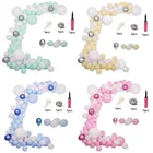 Пастель воздушные шары-гирлянды арочный комплект конфеты Макаруны Радуга 1 день рождения воздушный шар набор для арки Свадьба девичник украшения