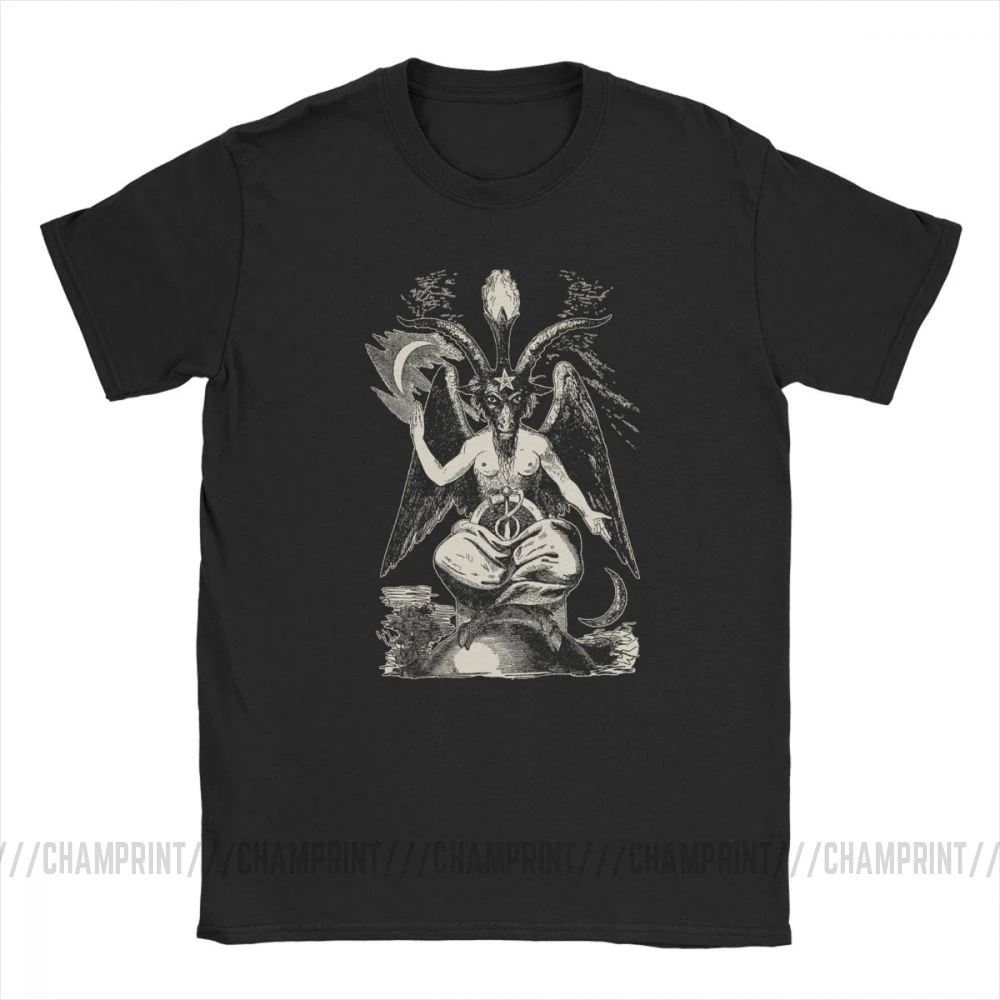 Женская футболка Sigil Of Baphomet Классическая с круглым вырезом и коротким рукавом 100%
