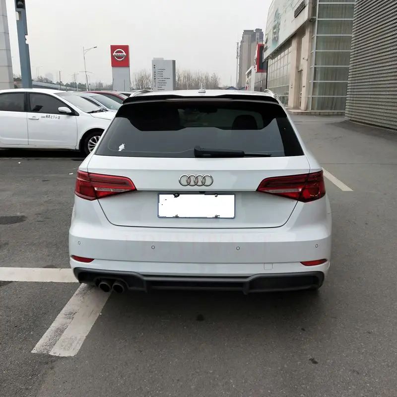 Поддельный спойлер UBUYUWANT из углеродного волокна на заднюю крышу для Audi A3 2014 2015 2016