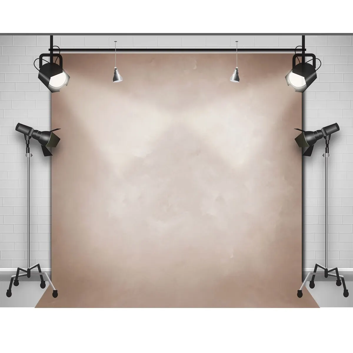 Виниловый тканевый фон Funnytree для фотосъемки старый мастер светильник-коричневый