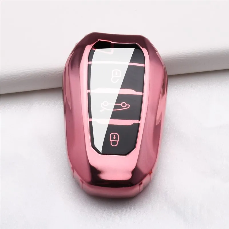 Чехол для ключей из ТПУ Peugeot 407 508 2008 301 5008 3008 4008 408 чехол автомобильного ключа с 3