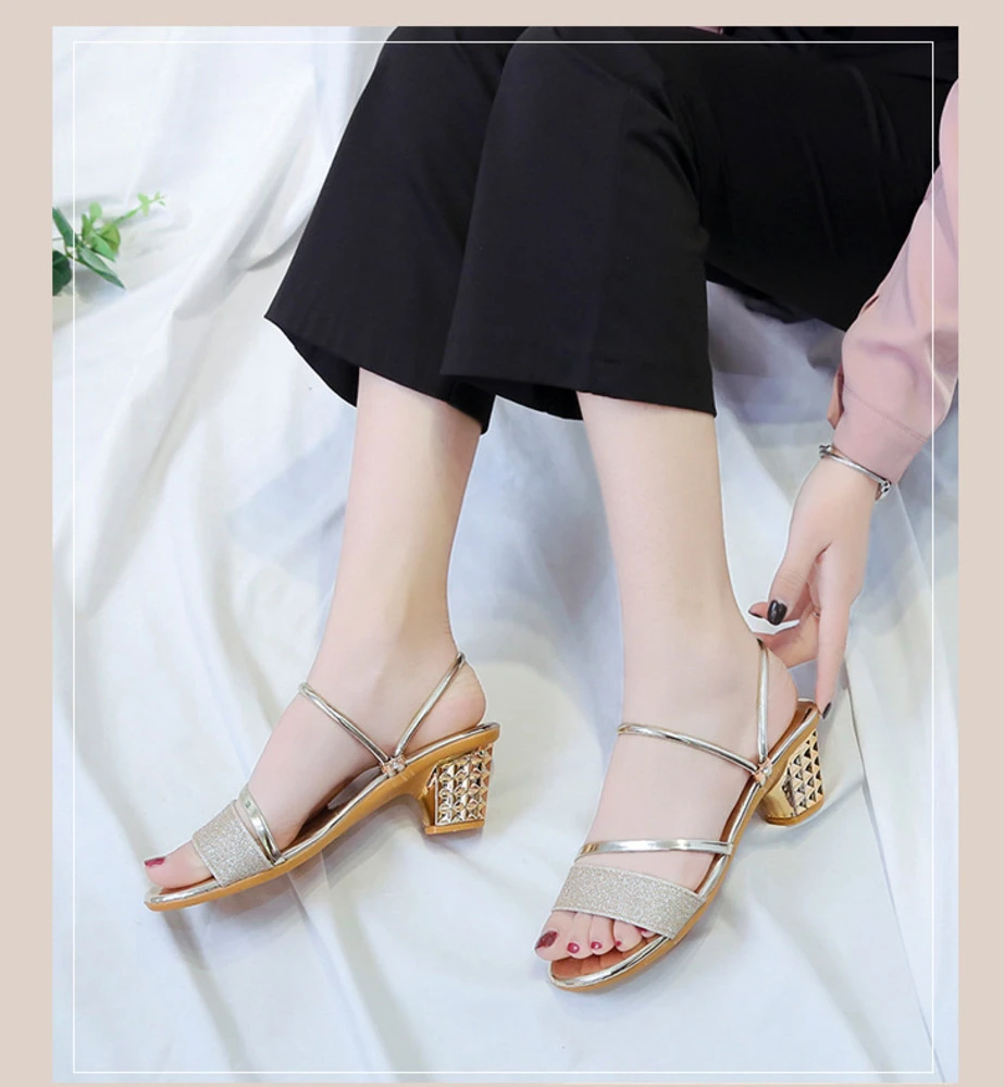 Женские босоножки на высоком каблуке сказочная модель 2020 двухместная женская