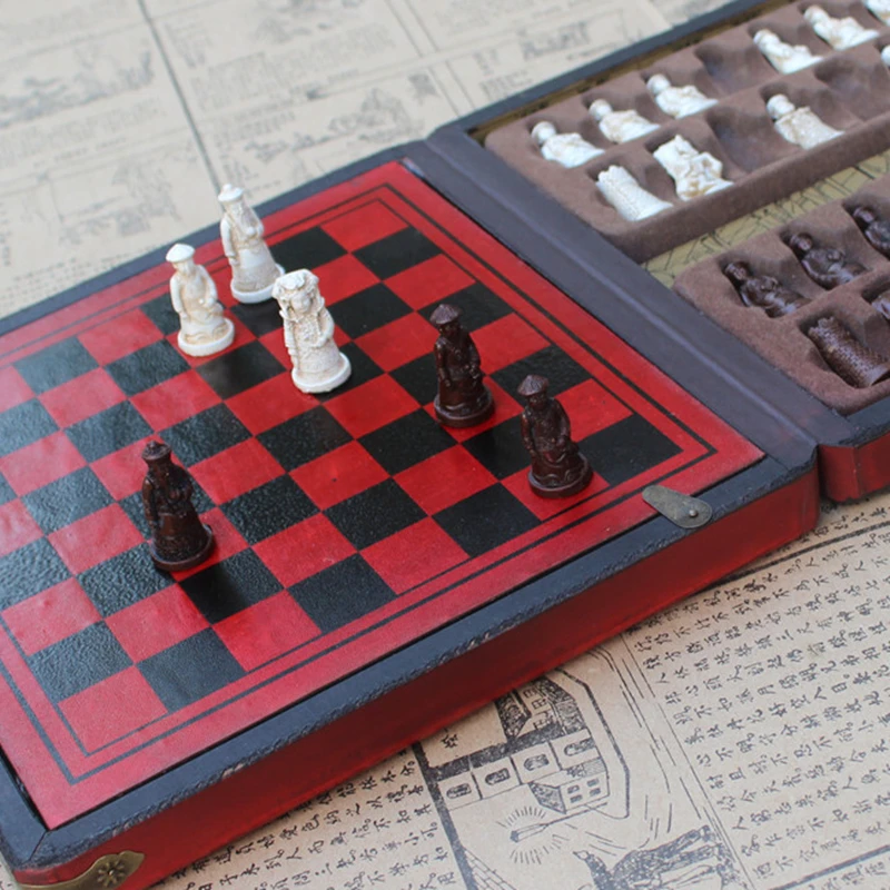 Новая смола шахматы реалистичные части горячий Античный Набор для игры в