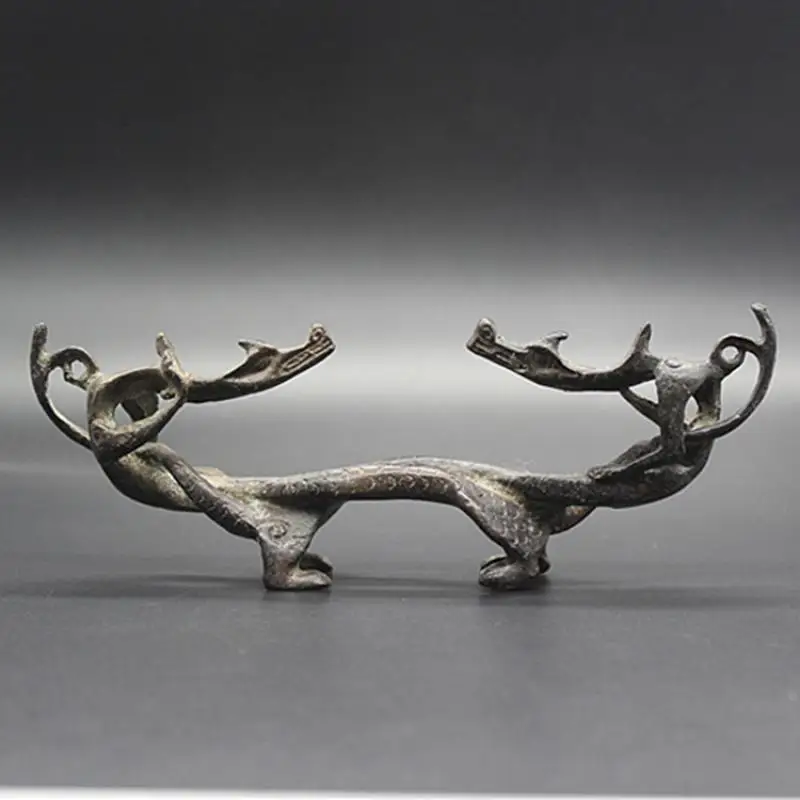 

Изысканная латунь (двойной держатель ручки дракона) Украшение