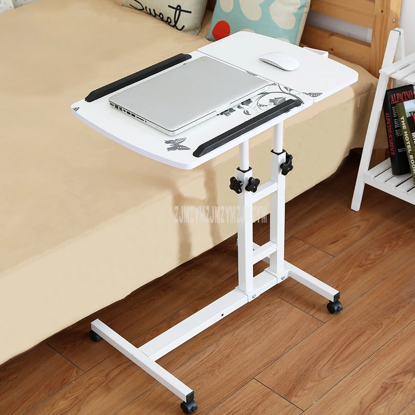 Mini Mordern Design Bed Side Table Desktop Adjustable Height Liftable For Laptop Desk Notebook Stand Tray With Wheel Movable