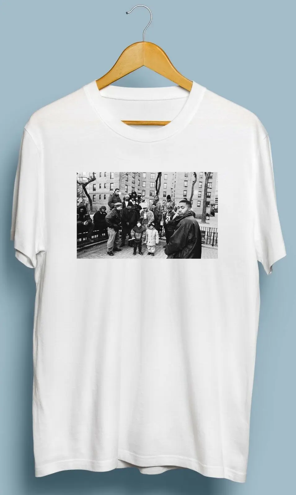 

Vintage Nas In the Time Illmatic Tshirt Size S M L XL 2XL Casual Short Sleeve T shirt Novelty