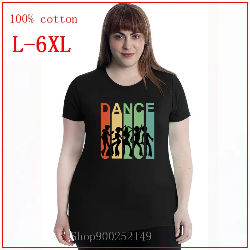 Танцы в стиле ретро подарок Винтаж Groovy Disco 70s силуэт Футболка женская Одежда для