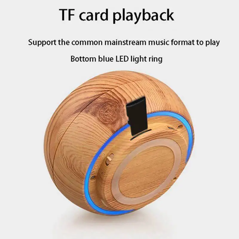 Мини беспроводные Bluetooth колонки 360 градусов объемный звук Поддержка Hands free TF MP3 для