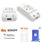 SONOFF RFR2 обновленный RF 433 МГц + Wi-Fi беспроводной умный переключатель для модулей автоматизации приложения eWelink работает с Alexa Google Home