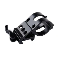 tactical 25 4mm30mm quick release offset flashlight scope mount 20mm picatinny rail 45 degree sight mount hunting accessories