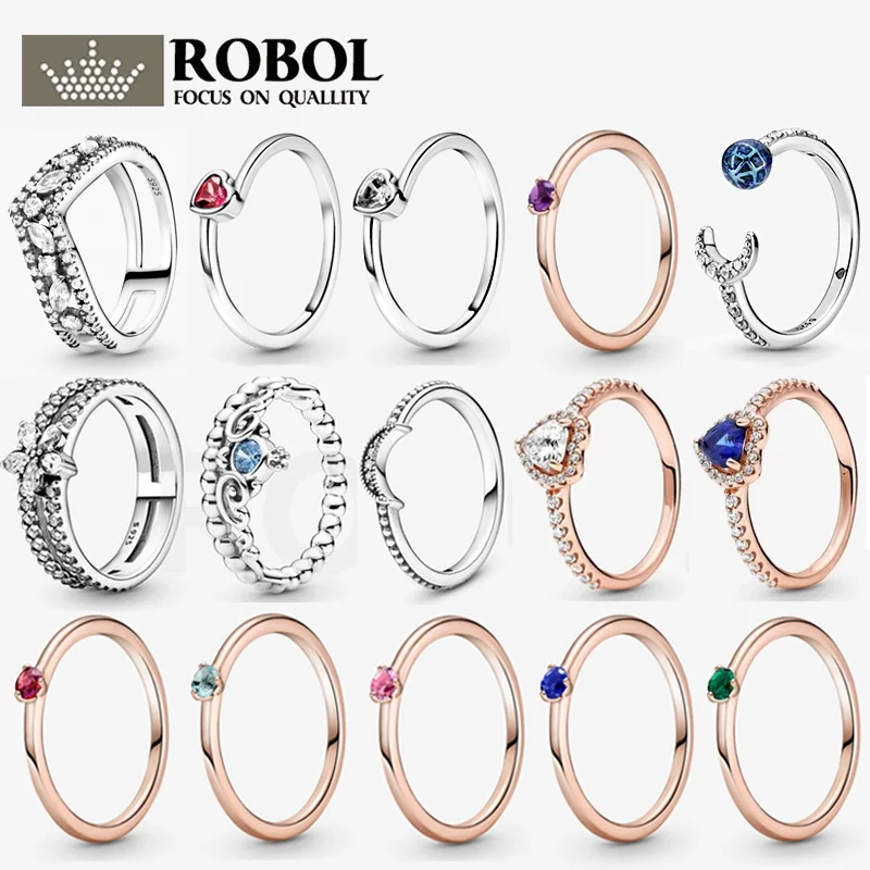 

10 High quality Original 925 Sterling Silver Jewelry Crescent Moon Beaded Ring 199156C01 Woman Jewelry Gift Free Shipping
