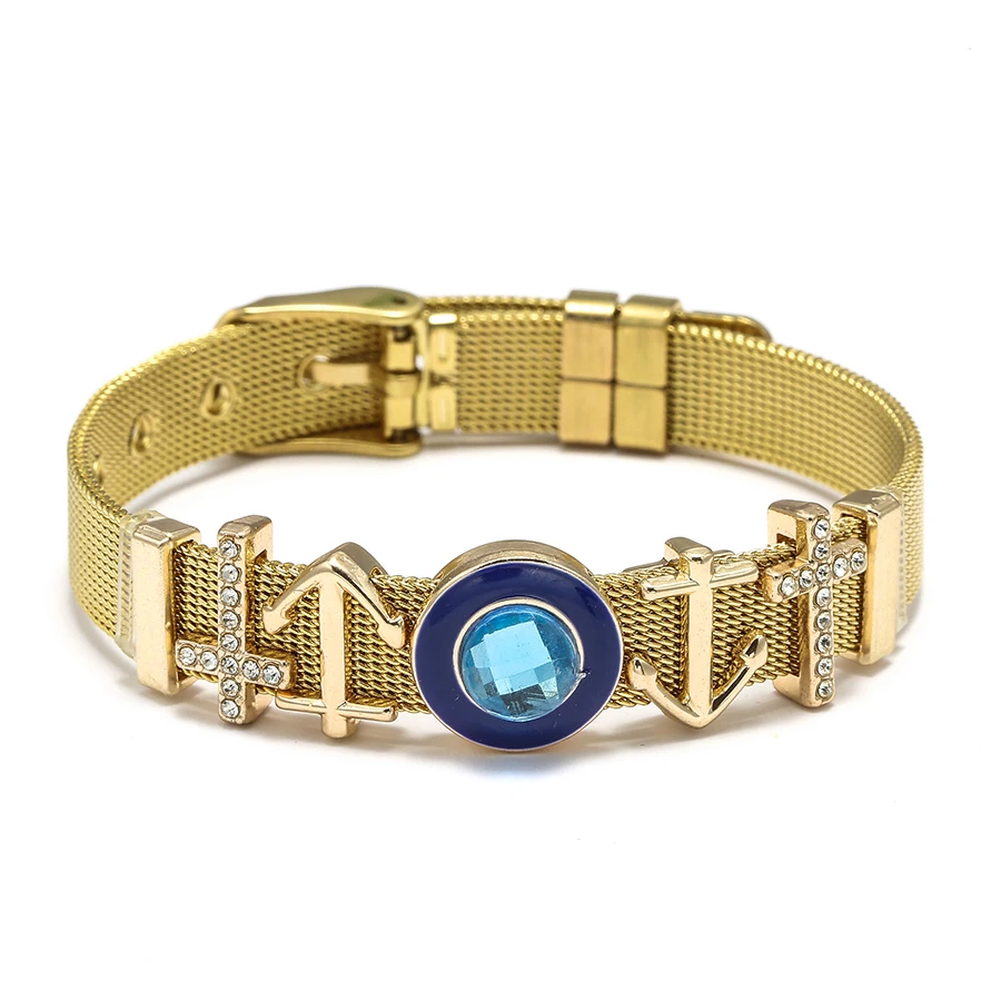 

Rose Gold Stainless Steel Mesh Pink Crystal Drops Charm Watch Belt Bracelets For Women Men Original Love Tower Beads Bangle Gift