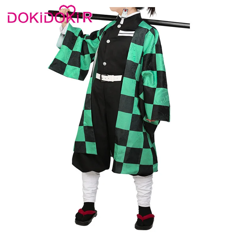 DokiDoki-R, аниме, убийца демона, Kimetsu no Yaiba, косплей, костюм камадо танджиро, мужской костюм Kimetsu no Yaiba, косплей, аниме, кимоно, костюм
