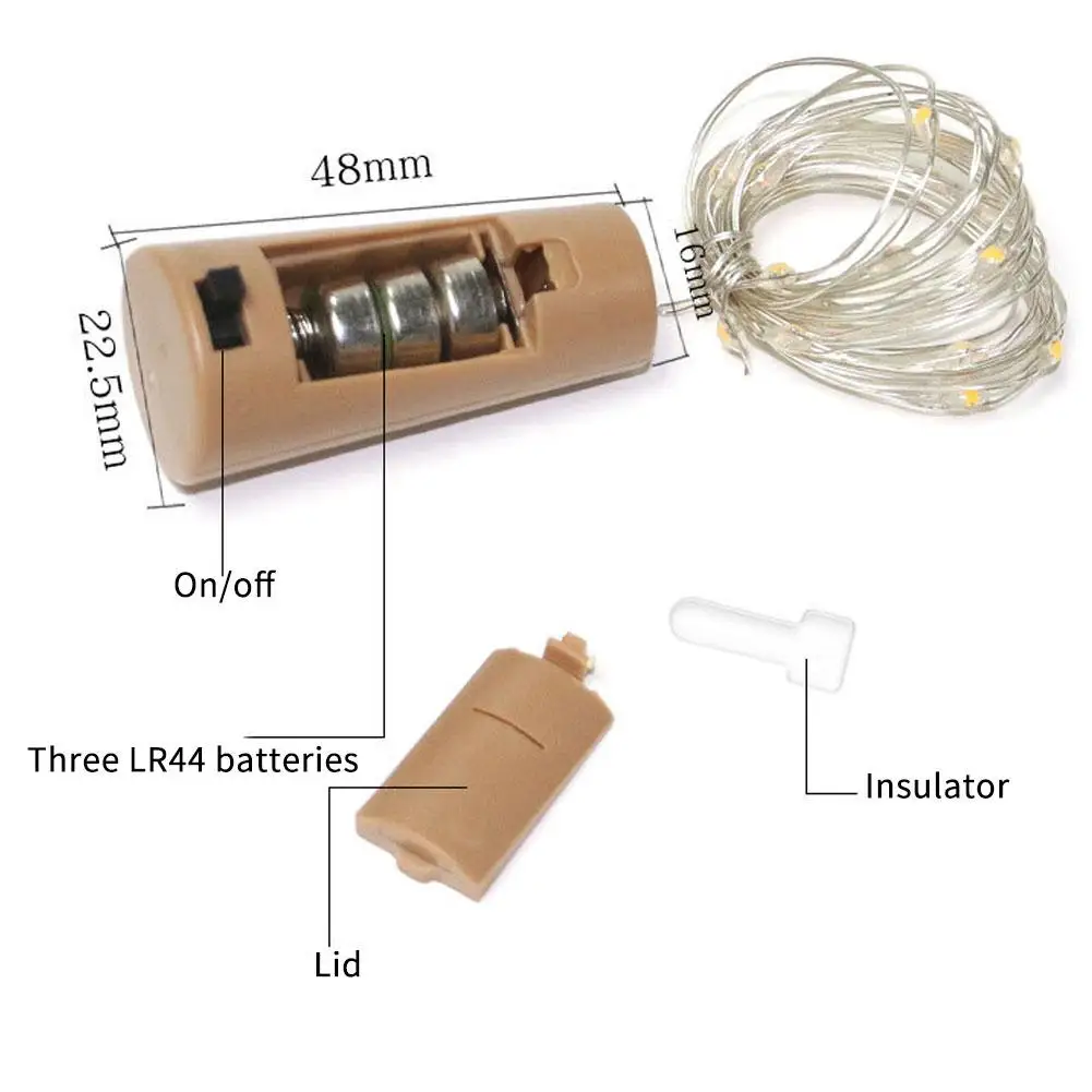 2 5 м 20 светодиодный открытый водонепроницаемый праздничное светодиодное