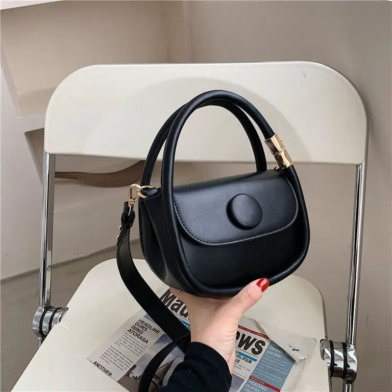 

Brand Designer Mini PU Leather Crossbody Bags for Women 2021 Simple Fashion Shoulder Tote Lady Luxury Handbags and Purses