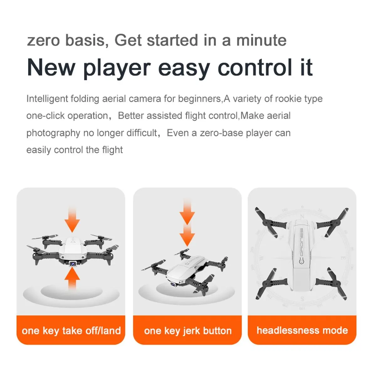 Новый Радиоуправляемый Дрон 4K HD воздушный Квадрокоптер с камерой оптический
