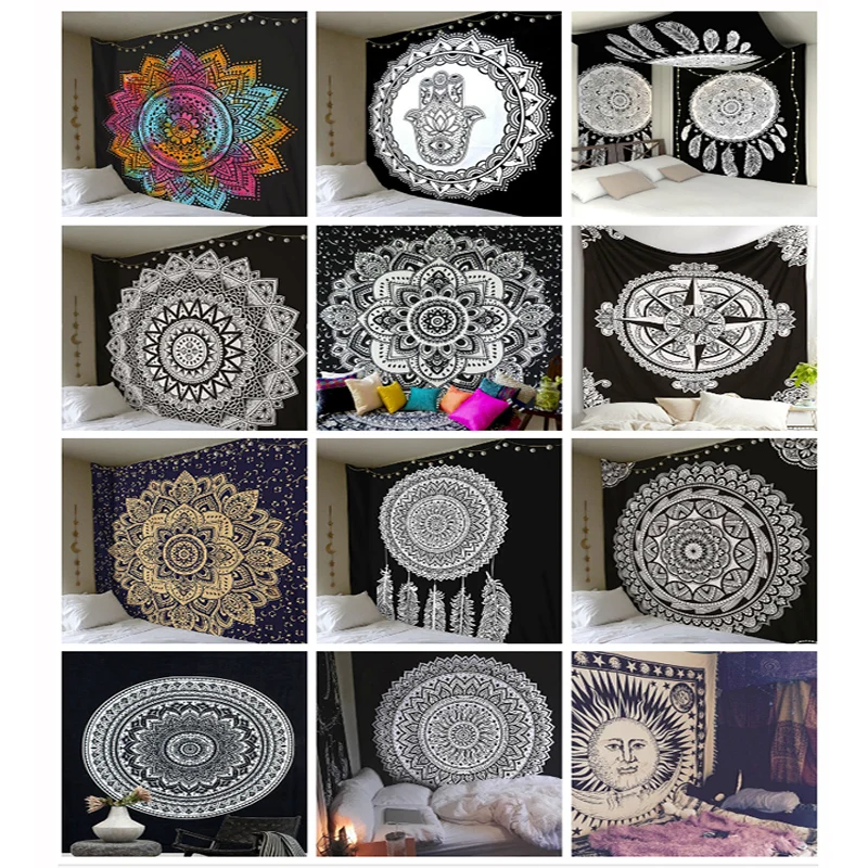

Tribe Styles Wall Hanging Tapestry Chic Bohemia Mandala Floral Home Decoration