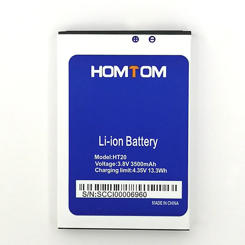 Новый аккумулятор 3500 мАч для Φ HT20 / PRO HOMTOM + номер отслеживания|Аккумуляторы