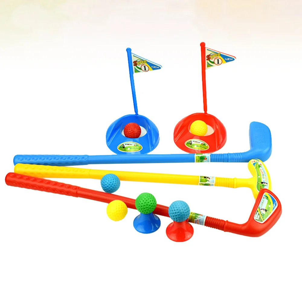 

Kids Playing Set Outdoor Parent-child Sports Interactive (3pcs Clubs, 6pcs Ball, 2pcs Goal, 2pcs Ball Seat)