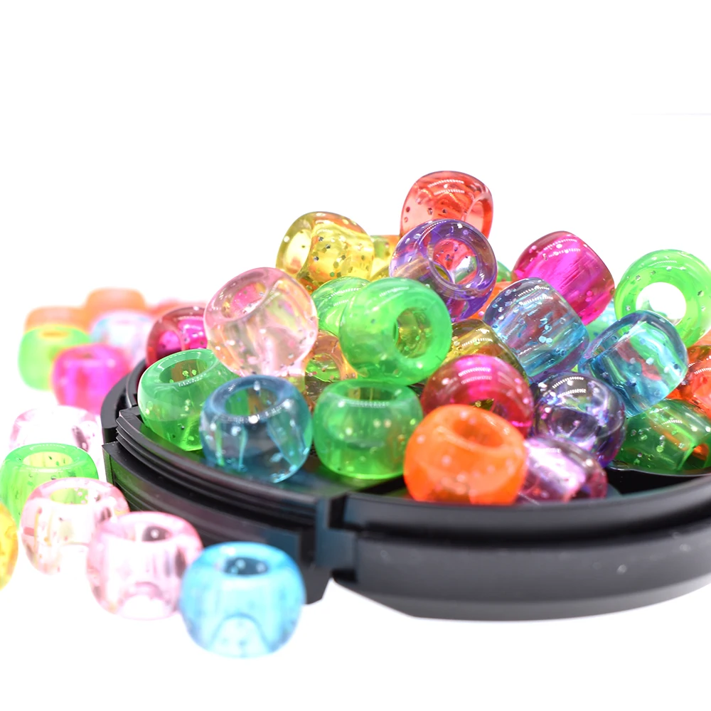 Вязаные акриловые круглые косички для волос кольца с бусинами дредов аксессуары