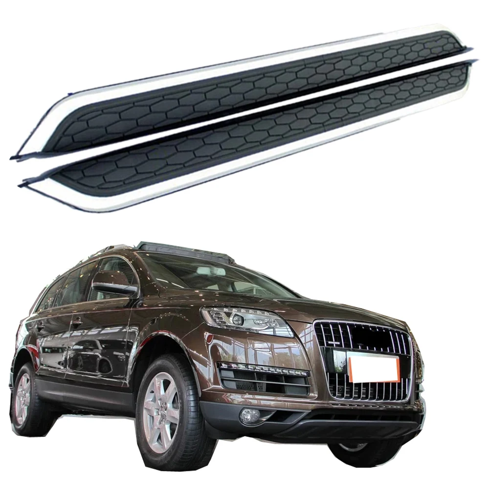 

Подходят для-Audi- Q7 2009 ~ 2015 2 шт. Левая Правая подножка боковые подножки nerf панель Автомобильная педаль боковая лестница боковая подножка