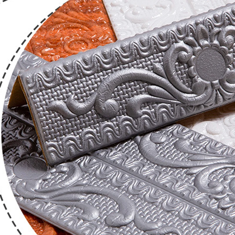 3D наклейки на стену самоклеящиеся водонепроницаемые полоски для линии талии