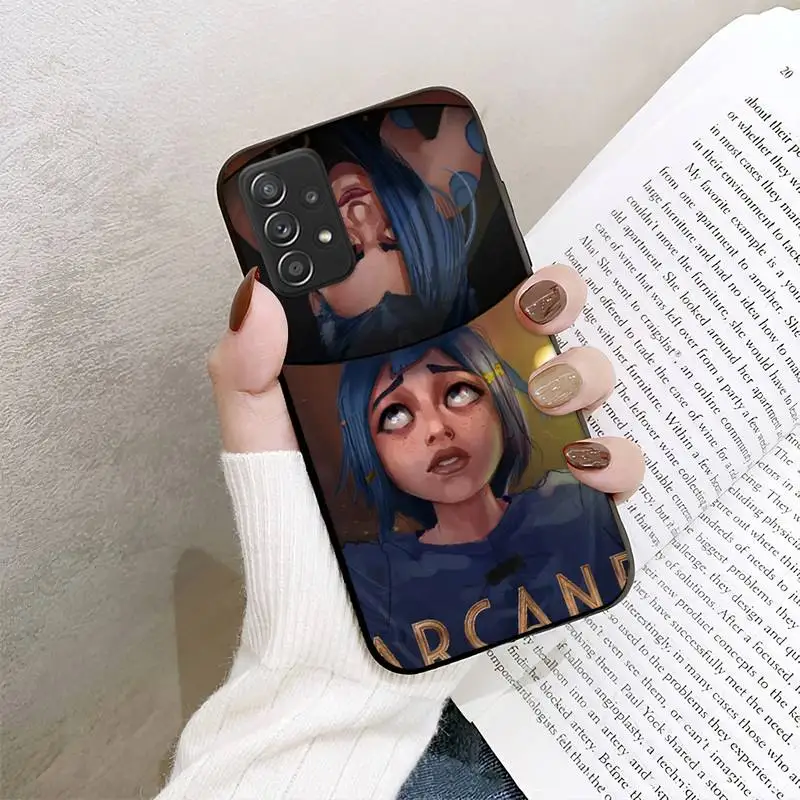 hot arcane lol anime phone case for samsung galaxy a02 a12 a21 a22 a32 a41 a42 a51 a71 a72 shell free global shipping