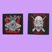 g1278 horror monster patches iron on applique badges cool patch stickers for backpack skirt t shirt diy apparel sewing fabric