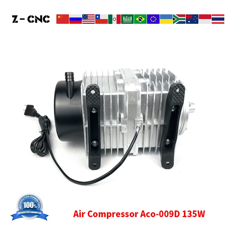 

Z-CNC HaiLea Air Compressor Aco-009D Ac110v Ac220v 135W for Aquarium CNC Machine Air Blow Pump Aco009D Co2 Laser Compressor