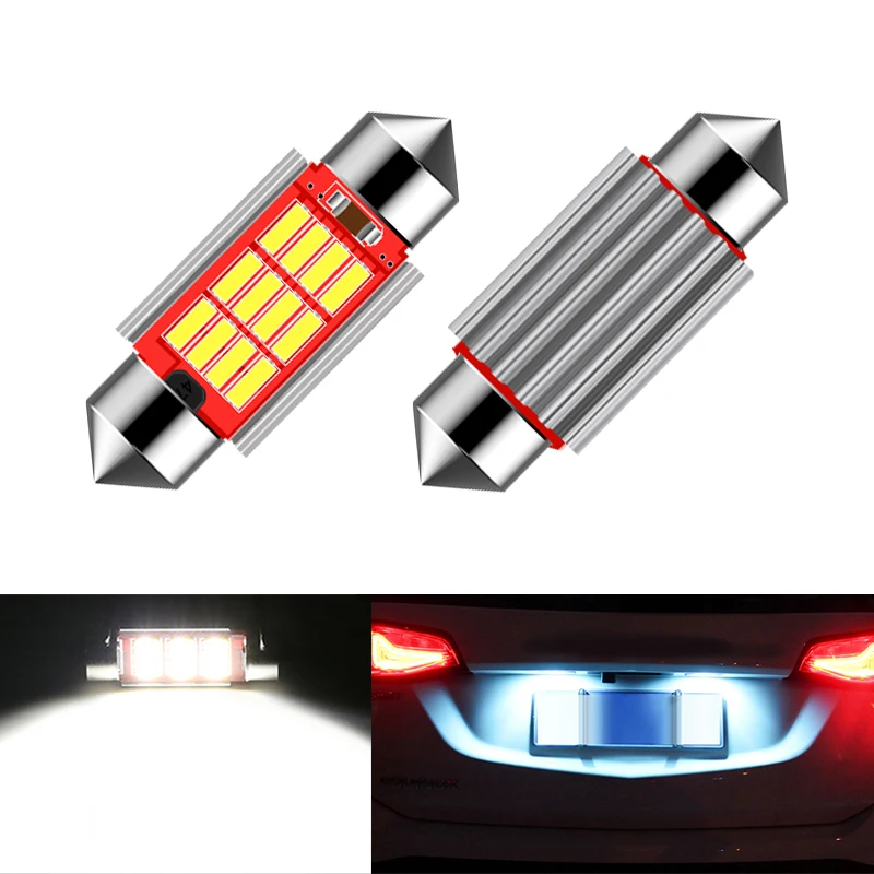 

2x Canbus Festoon 36mm LED Bulb C5W 4014 SMD Lamp Car License Plate Lights For VW Passat 3c B5 B6 Golf 3 4 5 6 Polo