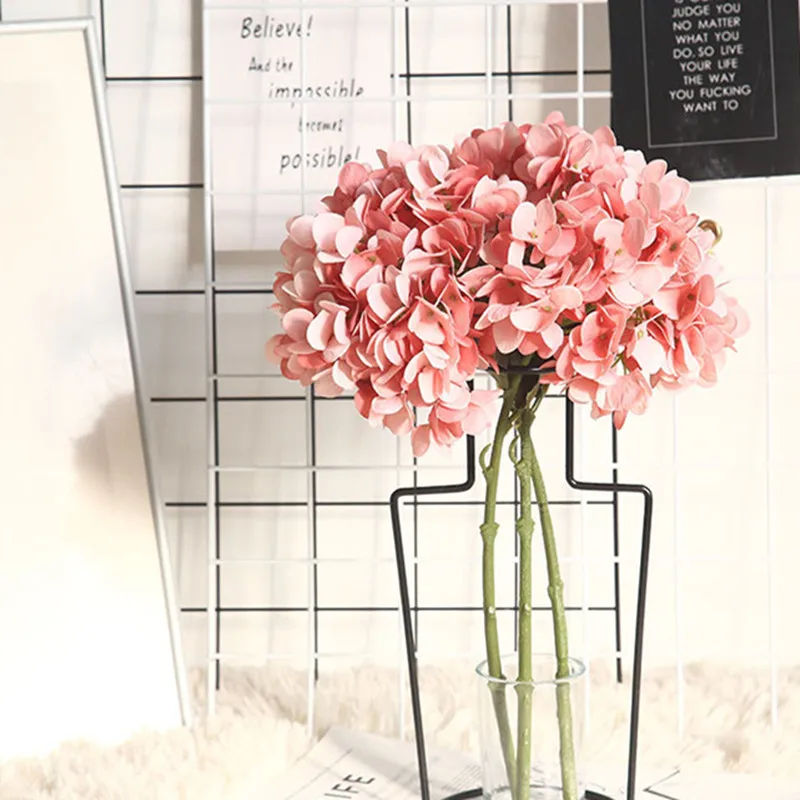 Искусственный цветок Гортензия Цветок голова для свадебной вечеринки украшение