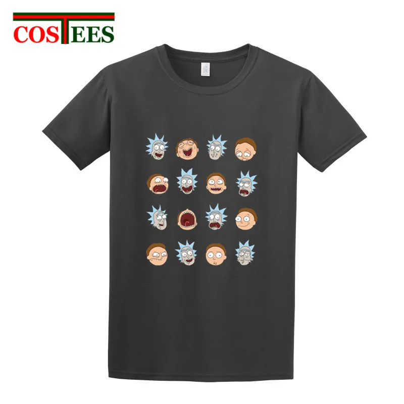 Футболка высокого качества унисекс Rick E Morty в Cotone Mr. мисикс Espressioni Di Allentato