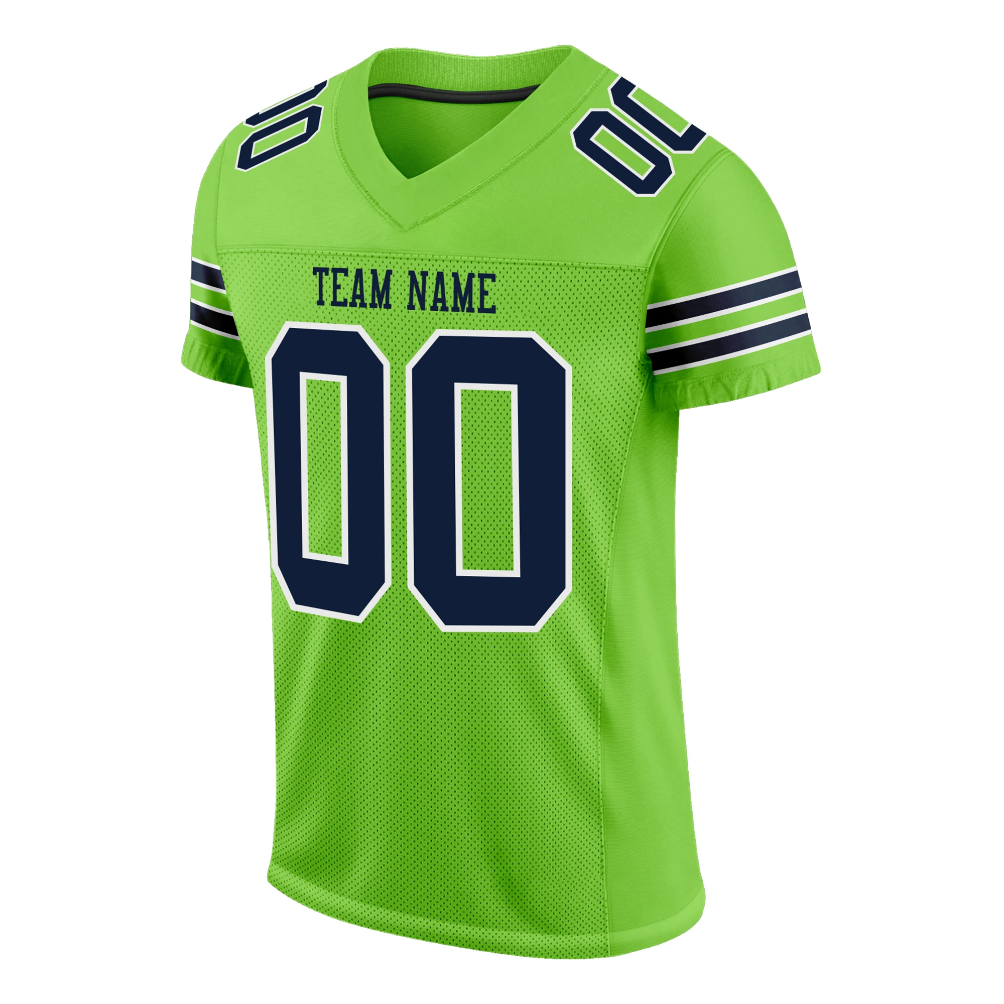 

Fashion Custom Football Jersey Sew Team Name/Number Breathable Absorbent Soft V-neck Shirts for Adults/Child Any Colour Big size