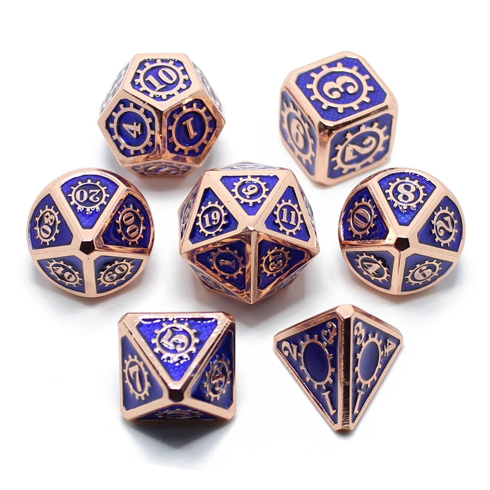 2019 DnD металлические кубики RPG MTG italiics с шрифтом включая кости разные цвета D4 D6 D8 D10