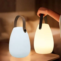 led night light with remote control for baby room 16 colors table lamp rechargeable home garden indoor outdoor camping lights