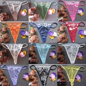 1PC Breathable Low Waist Shorts Fashion G-String Panties for Women Lace Briefs Female Underpants Maternity Underwear Gift