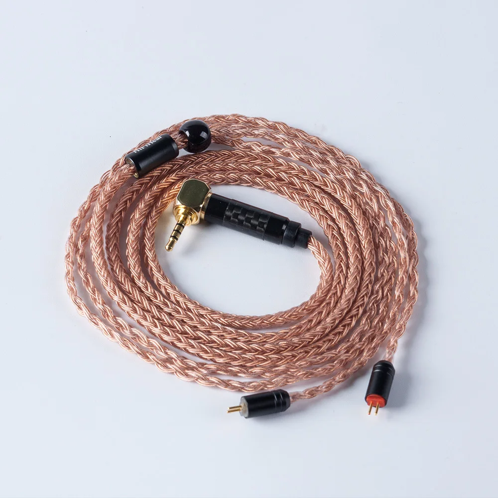 HiFiHear 16 Core коричневый позолоченный Модернизированный кабель 2,5/3,5/4,4 мм балансный кабель с MMCX/2pin разъем для KZ AS10 ZS10 ZST CCA C10