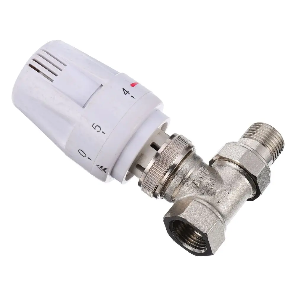 

Brass 2 Way Straight Thermostatic Radiator for Floor Heating System
