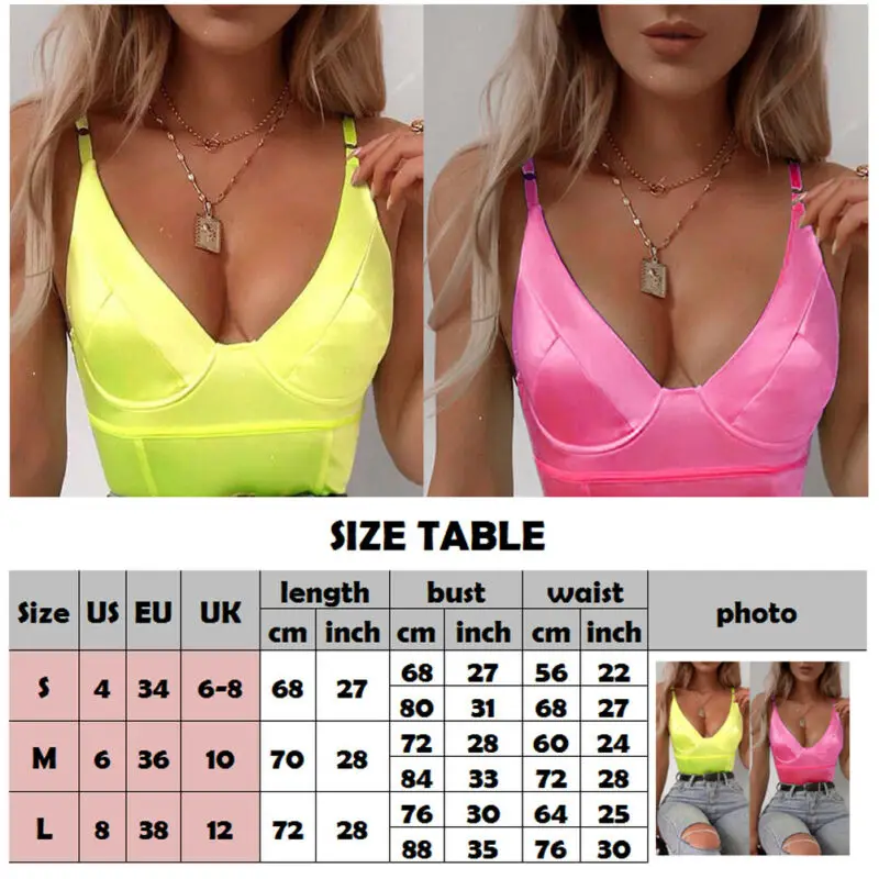 

Imcute Sexy Deep V Neck Spaghetti Strap Bocycon Bodysuits 2020 Summer Women Sleeveless Backless Solid Romper Female Party Club