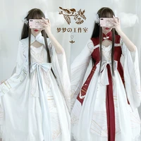 original design genuine lolita chinese style crane national style han elements dress kawaii clothing fairy kei lolita dress