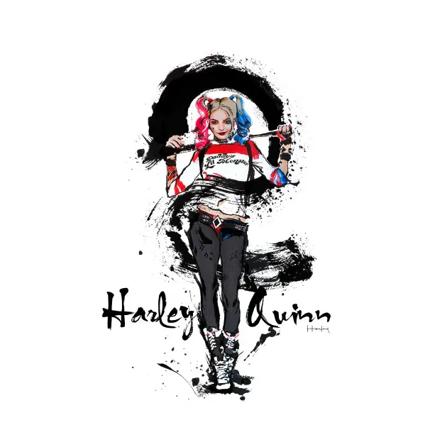 

Dawasaru Suicide Squad Sexy Cartoon Car Stickers for Luggage Suitcase Skateboard Motor Car Waterproof Decal Cool,15cm