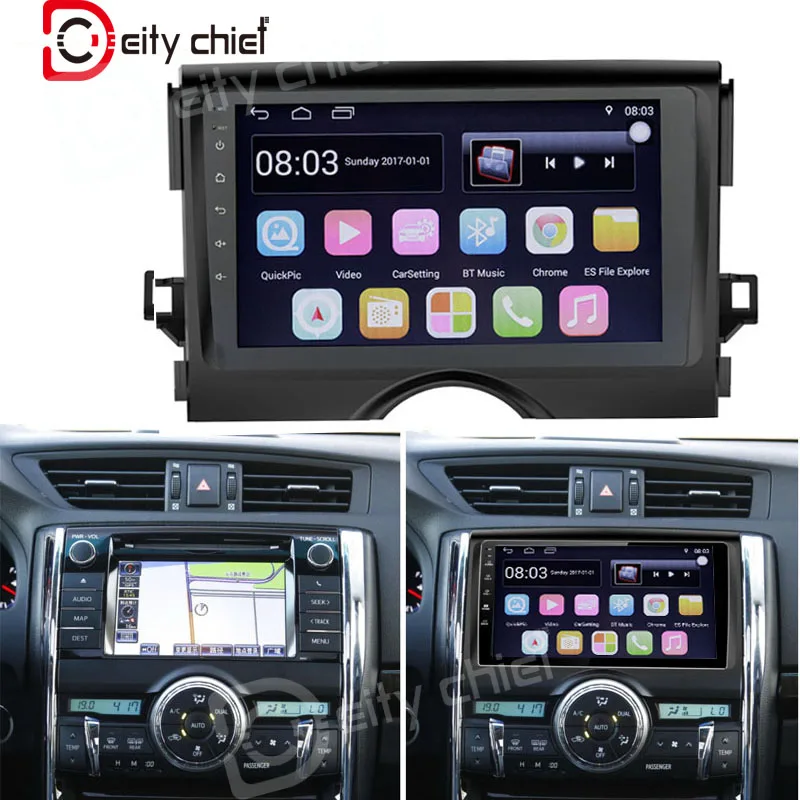 9 дюймовый Android мультимедийный плеер радио для Toyota Reiz Mark x 2010 2011 2012 2017 GPS