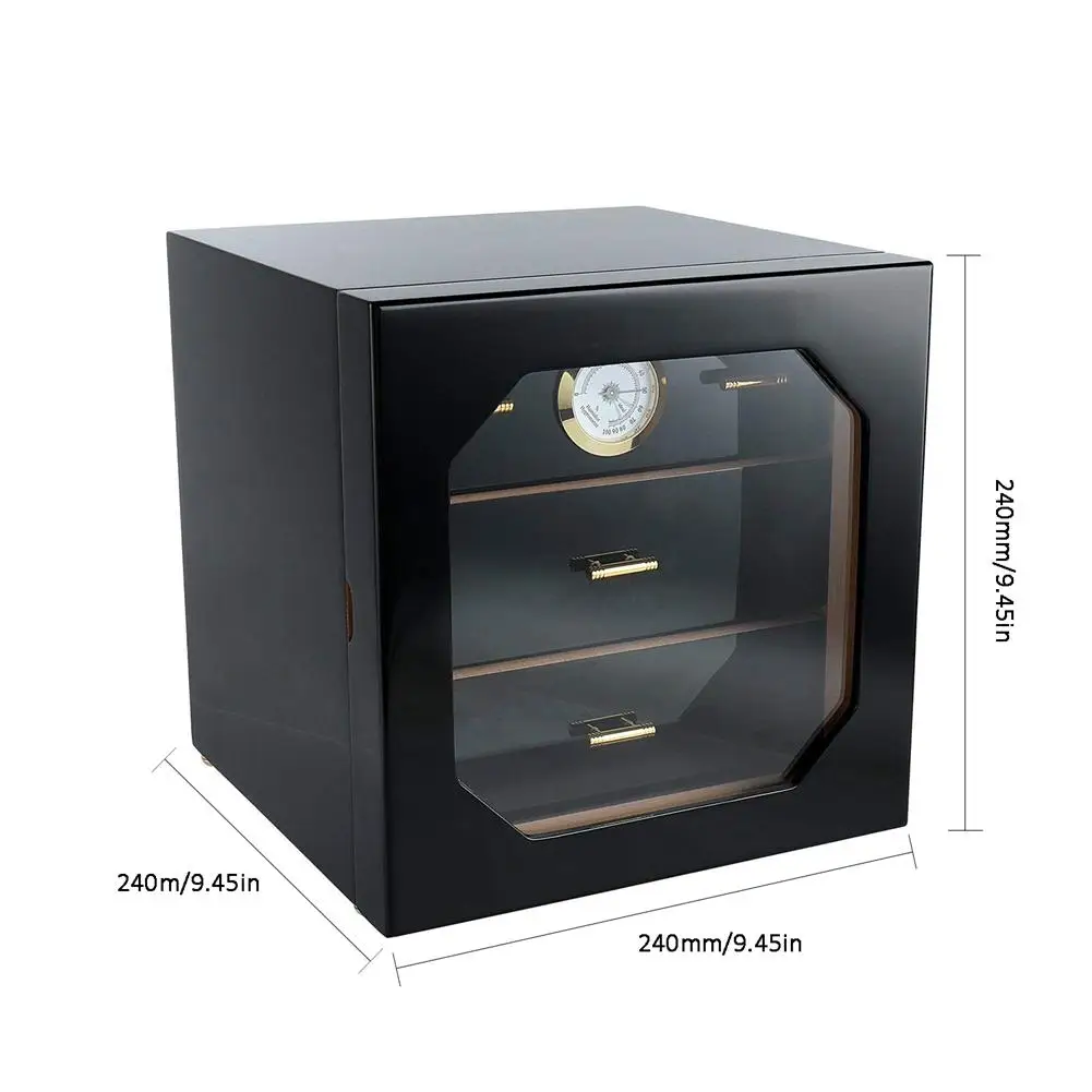 Многослойный прозрачный кедровый деревянный увлажняющий гумидор шкаф для сигар