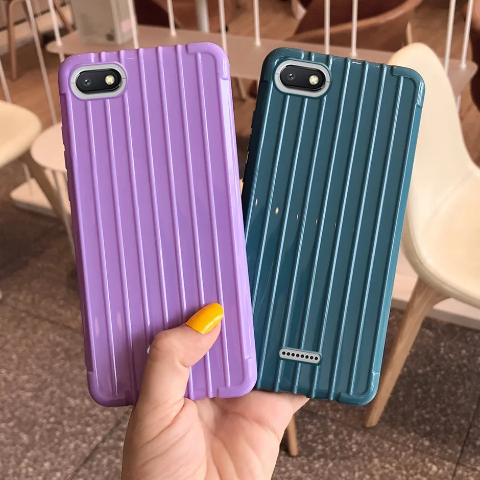 

Trunk Phone Case For Xiaomi Redmi 4A 5A 6A 6 Pro 7 7A Note 6 7 8 Pro Candy Color Shockproof Case Soft TPU Back Cover