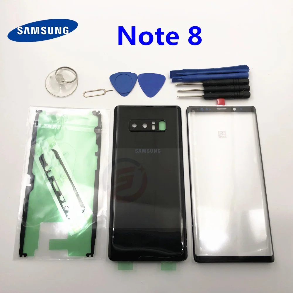Стеклянный объектив для Samsung Galaxy Note 8 задняя крышка аккумулятора N950 N950F N950FD с
