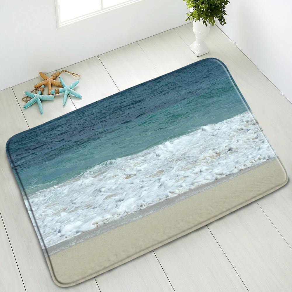 

Коврик для ванной, с морской звездой, нескользящий, для гостиной, кухни